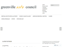 Tablet Screenshot of greenville-arts-council.com